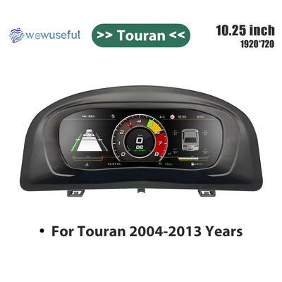 Tableau de Bord Numérique VW Caddy Touran EOS Sharan Golf 5 - installé sur véhicule 2 - Becquet Voiture