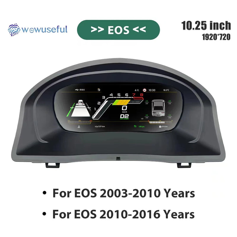 Digitales Kombiinstrument VW Caddy Touran EOS Sharan Golf 5 - Rückansicht 2 - Becquet Voiture