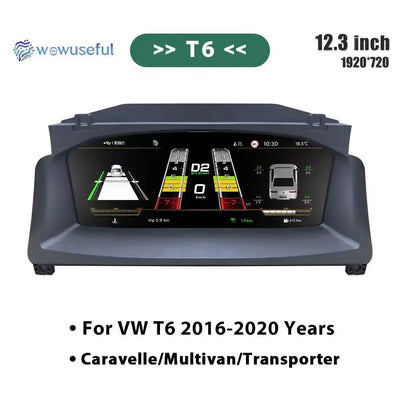 Tableau de Bord Numérique VW Caddy Touran EOS Sharan Golf 5 - vue de profil 2 - Becquet Voiture