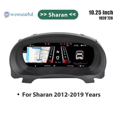 Tableau de Bord Numérique VW Caddy Touran Golf 5 Sharan - vue de trois-quarts 2 - Becquet Voiture