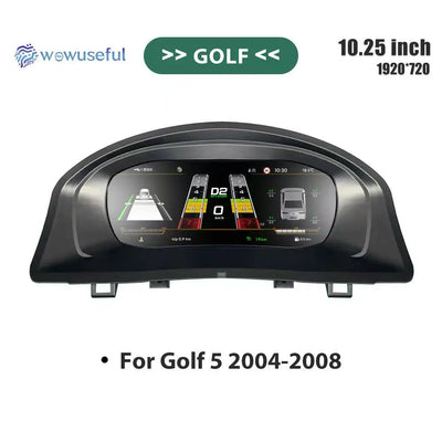 Tableau de Bord Numérique VW Caddy Touran Golf 5 T6 - vue de face 2 - Becquet Voiture