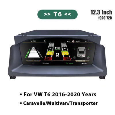 Tableau de Bord Numérique VW Caddy Touran Golf 5 T6 - vue de profil 2 - Becquet Voiture