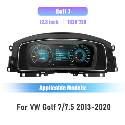 Tableau de Bord Numérique VW Golf 5 Golf 6 Golf 7 - détail du montage - Becquet Voiture