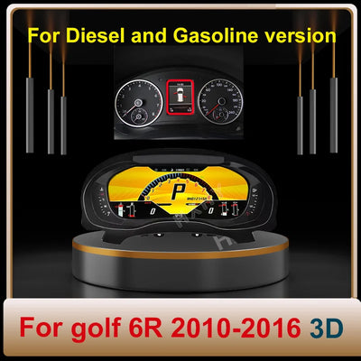Tableau de Bord Numérique VW Golf 6 GTI Scirocco Tiguan - vue de trois-quarts 2 - Becquet Voiture