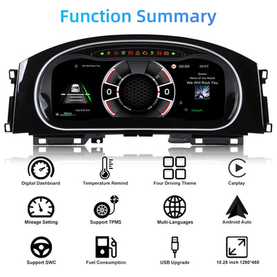Tableau de Bord Numérique VW Golf 7 2014-2020 - vue de trois-quarts - Becquet Voiture