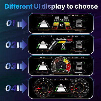 Tableau de Bord Numérique VW Golf 7 7.5 2013-2020 CarPlay - vue de trois-quarts - Becquet Voiture