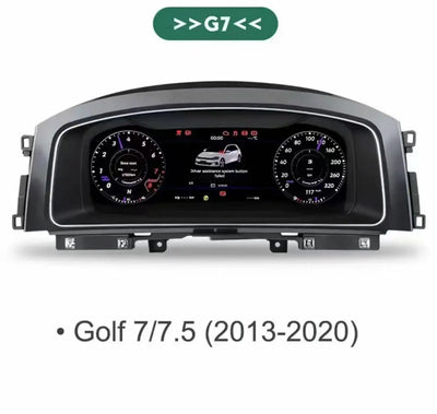 Tableau de Bord Numérique VW Golf 7 MK7 2013-2020 - détail du montage - Becquet Voiture