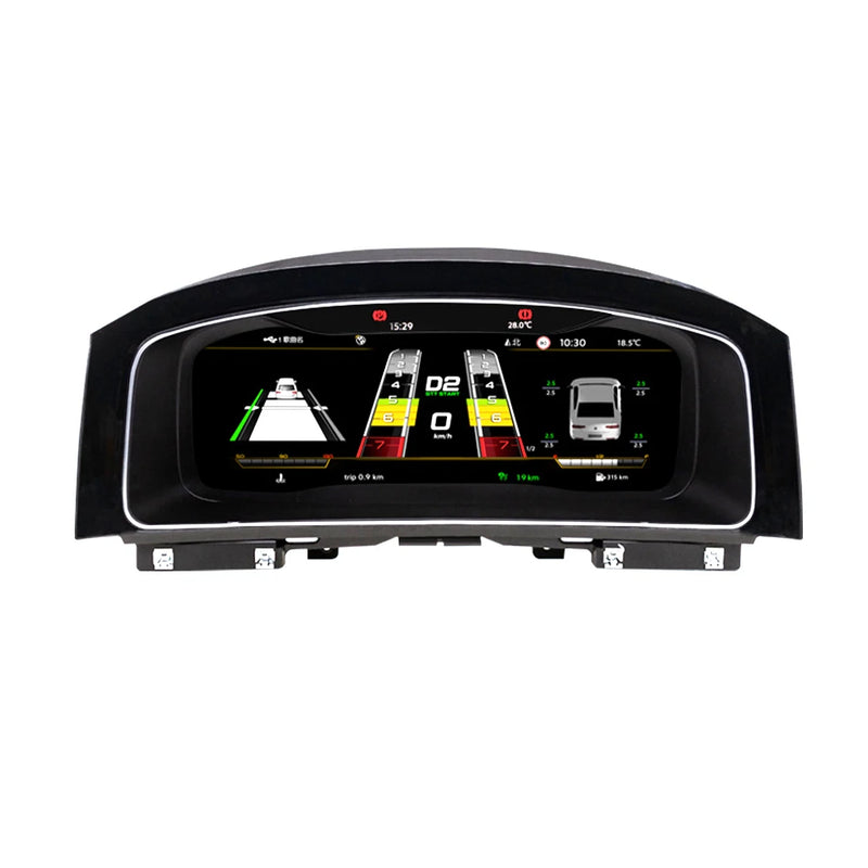 Digital Instrument Cluster VW Golf 7 MK7 2013-2020 - close-up view - Becquet Voiture