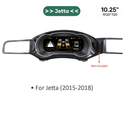 Tableau de Bord Numérique VW Golf 7 Passat B8 12,3 pouces - en situation - Becquet Voiture