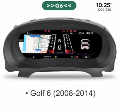 Tableau de Bord Numérique VW Golf 7 Passat B8 12,3 pouces - vue arrière 2 - Becquet Voiture
