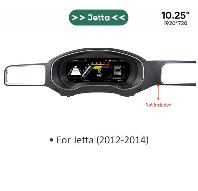Tableau de Bord Numérique VW Golf 7 Passat B8 12,3 pouces - vue de face 2 - Becquet Voiture
