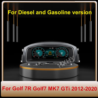 Tableau de Bord Numérique VW Golf 7 Passat B8 CC - vue de dessus - Becquet Voiture