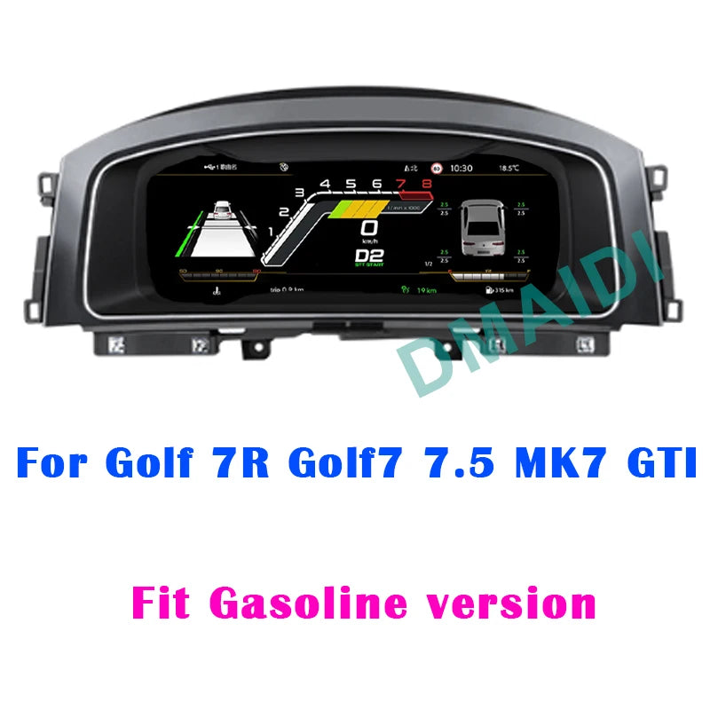 Digitales Kombiinstrument VW Golf 7 Passat B8 - Montagedetail - Becquet Voiture