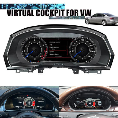 Tableau de Bord Numérique VW Golf 7 Passat B8 (réf. 2) - vue de face - Becquet Voiture
