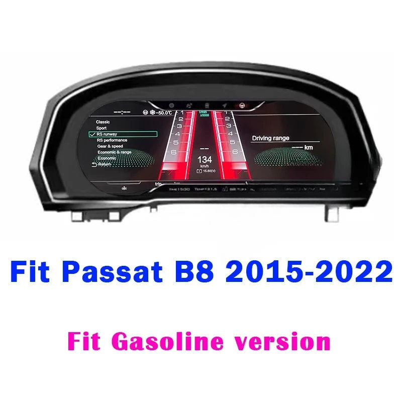 Digitales Kombiinstrument VW Golf 7 Passat B8 - Nahansicht - Becquet Voiture