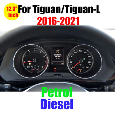 Tableau de Bord Numérique VW Golf 7 Passat Tiguan - vue de face 2 - Becquet Voiture
