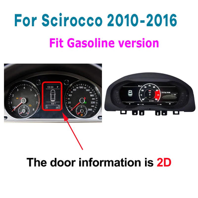 Tableau de Bord Numérique VW Golf Passat Scirocco - détail du montage 2 - Becquet Voiture