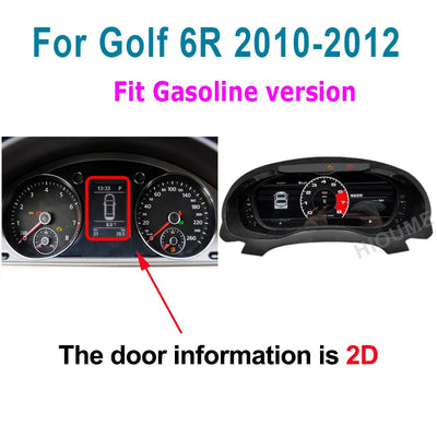 Tableau de Bord Numérique VW Golf Passat Scirocco - en situation 3 - Becquet Voiture