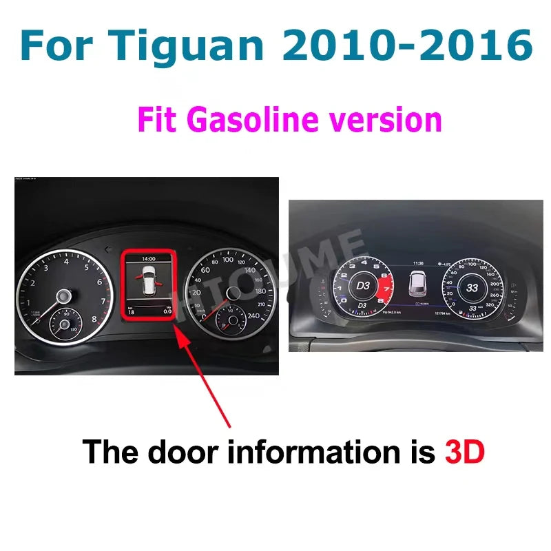 Digital Dashboard VW Golf Passat Scirocco - fitted on vehicle 2 - Becquet Voiture