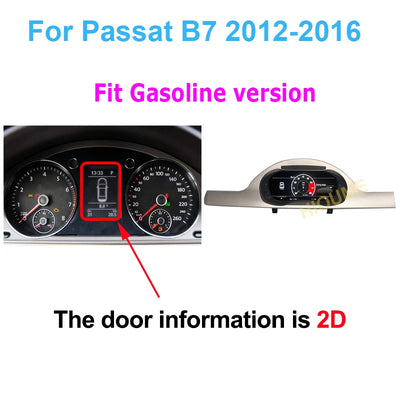 Tableau de Bord Numérique VW Golf Passat Scirocco - vue de profil 2 - Becquet Voiture