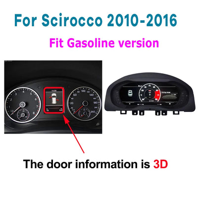Tableau de Bord Numérique VW Golf Passat Scirocco - vue de profil 3 - Becquet Voiture