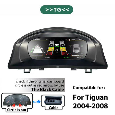Tableau de Bord Numérique VW Golf Scirocco Tiguan Passat - vue de trois-quarts 2 - Becquet Voiture