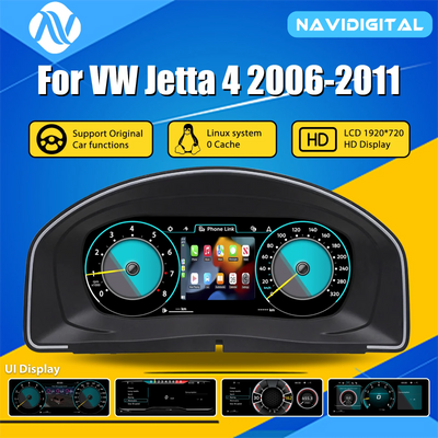 Tableau de Bord Numerique VW Jetta 4 2006-2011 - vue de face - Becquet Voiture