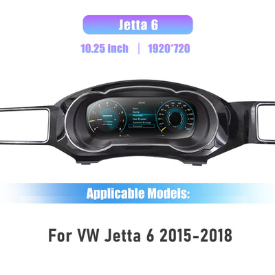 Tableau de Bord Numérique VW Jetta 6 2015-2018 - détail du montage - Becquet Voiture