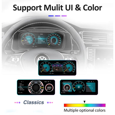 Tableau de Bord Numérique VW Passat B6 B7 CC - vue arrière - Becquet Voiture