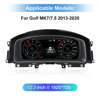 Tableau de Bord Numérique VW Passat Golf 7 Tiguan Scirocco - en situation - Becquet Voiture