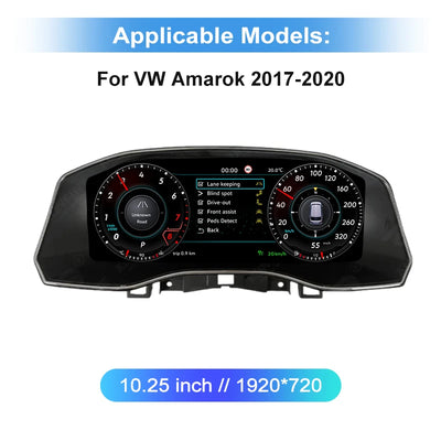Tableau de Bord Numérique VW Passat Golf 7 Tiguan Scirocco - vue de face 2 - Becquet Voiture