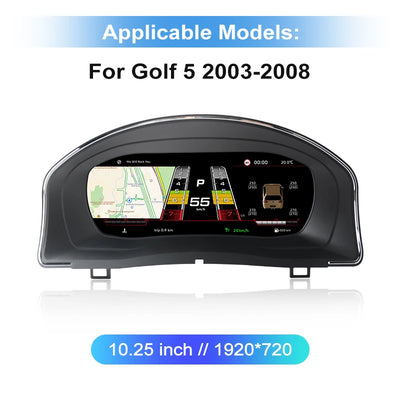 Tableau de Bord Numérique VW Passat Golf 7 Tiguan Scirocco - vue de trois-quarts 2 - Becquet Voiture