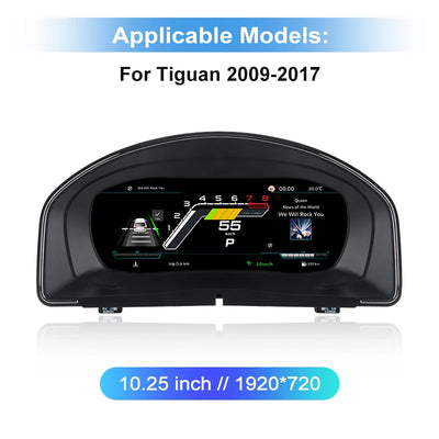 Tableau de Bord Numérique VW Passat Golf 7 Tiguan Scirocco - vue rapprochée 2 - Becquet Voiture
