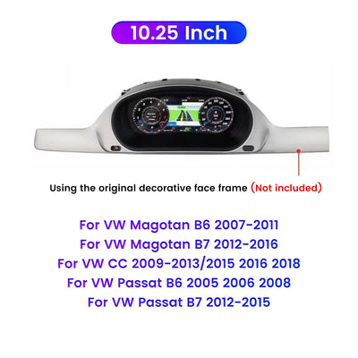 Tableau de Bord Numérique VW Polo Passat Tiguan - détail du montage - Becquet Voiture