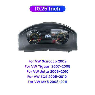 Tableau de Bord Numérique VW Polo Passat Tiguan - vue de face 2 - Becquet Voiture
