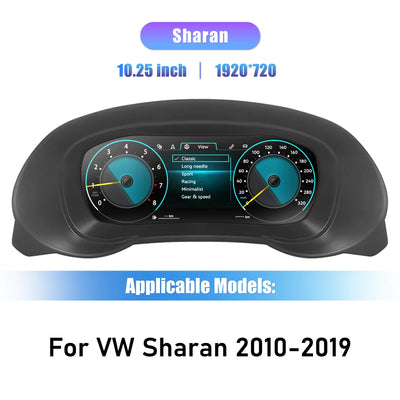 Tableau de Bord Numérique VW Sharan 2010-2019 - détail du montage - Becquet Voiture