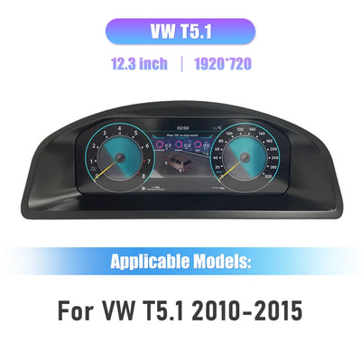 Tableau de Bord Numérique VW T5.1 2010-2015 - détail du montage - Becquet Voiture