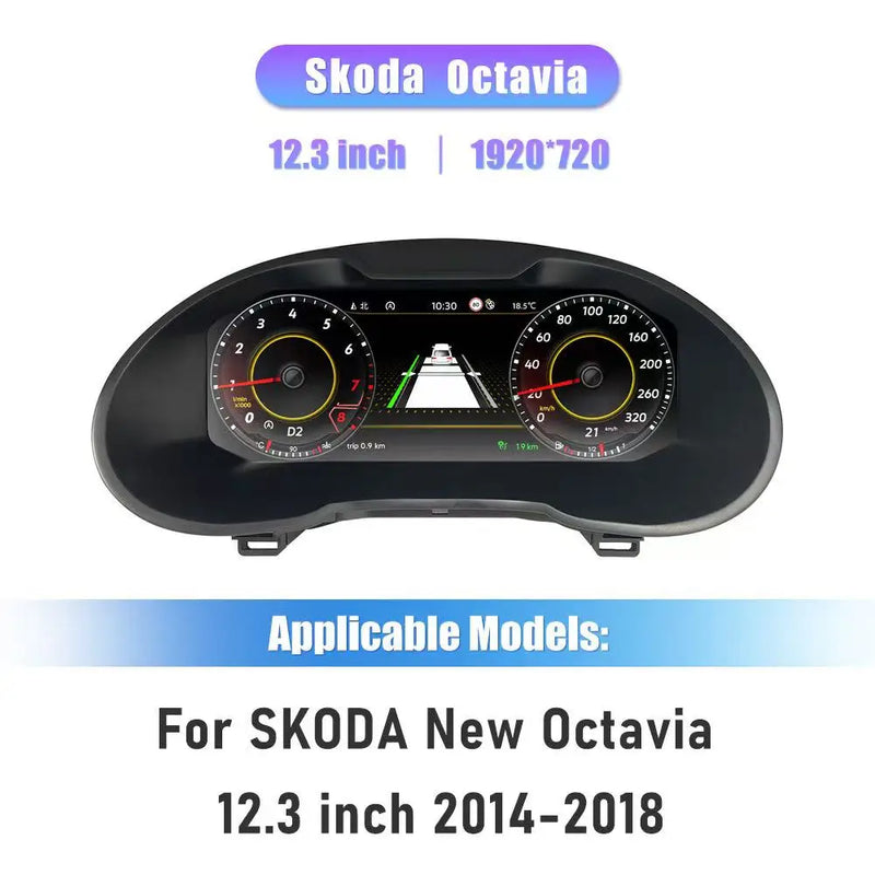 Tableau de Bord Numérique VW T6.1 Skoda Octavia Superb - détail du montage - Becquet Voiture