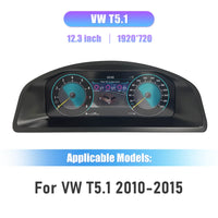 Tableau de Bord Numérique VW T6 T5.1 T6.1 2010-2025 - en situation - Becquet Voiture