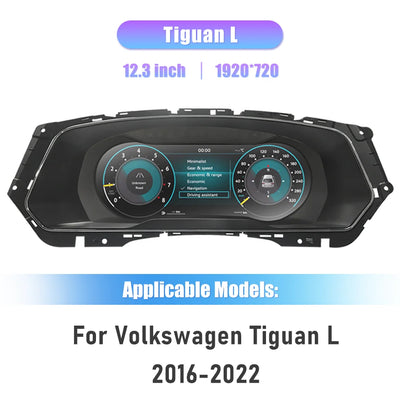 Tableau de Bord Numérique VW Tiguan L 2016-2022 - détail du montage - Becquet Voiture