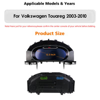 Digital Dashboard VW Touareg 2003-2010 - side view - Becquet Voiture