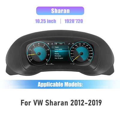 Tableau de Bord Numérique VW Touran Scirocco Sharan - détail du montage - Becquet Voiture