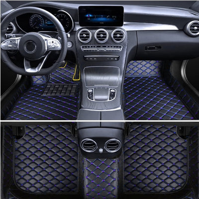 Tapis 3D Cuir Mercedes Classe A W169 W176 - vue arrière - Becquet Voiture