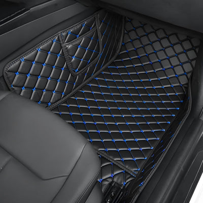 Tapis Cuir 3D Sur Mesure Mercedes EQA EQB EQC EQE - vue de dessus - Becquet Voiture