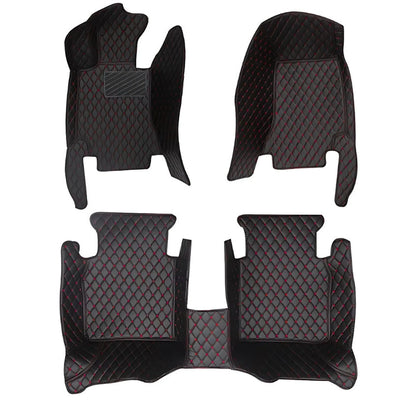 Tapis Cuir 3D Sur Mesure Mercedes EQA EQB EQC EQE - vue de face - Becquet Voiture
