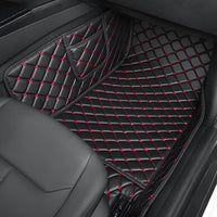Tapis Cuir 3D Sur Mesure Renault Clio 3 4 - vue de dessus - Becquet Voiture