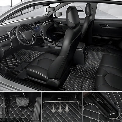 Tapis Cuir 3D Sur Mesure Renault Megane 2 3 4 - packshot studio - Becquet Voiture