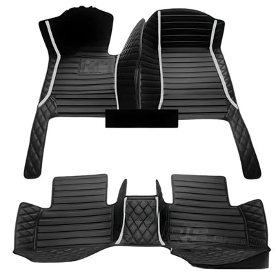 Tapis Cuir Sur Mesure Audi A3 8P 8V 8Y 3D - en situation - Becquet Voiture