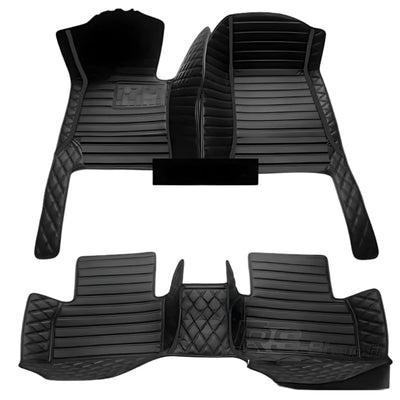 Tapis Cuir Sur Mesure Seat Leon MK2 MK3 3D - en situation - Becquet Voiture