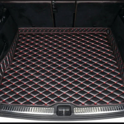 Tapis de Coffre BMW Série 1 E81 E87 F20 Cuir Artificiel - vue de dessus - Becquet Voiture
